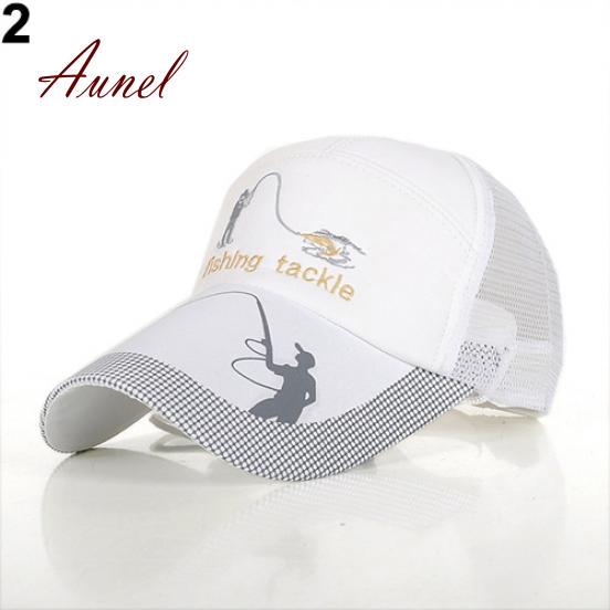 Outdoor Tackle Mesh Baseball Fishing Hat Sun Protection