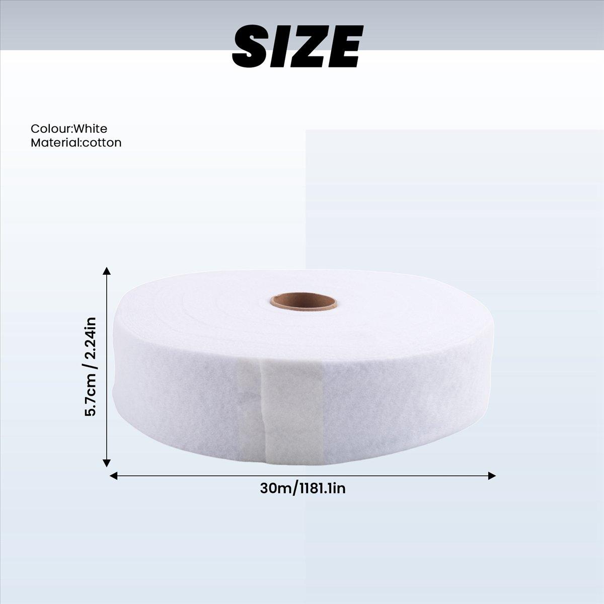 

BHBL 2Roll Quilting Batting Rolls Batting Strip 2 1/4In Cotton Blend Fleece Batting on A Roll Total 70Yard for Rugs,Throw Rugs China Mainland