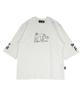 Monkey Flower Unisex Kitsch Drawing Embroidered 5/8 Sleeve T-Shirt / Mm9Wts11U4 White
