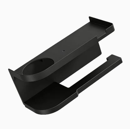 Black No Drill Towel Holder and Toilet Holder for Bathroom Kitchen, 1 Pack one size