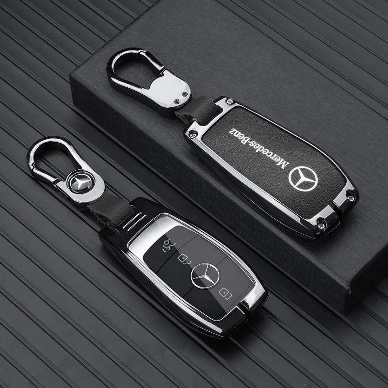 Car Key Case Cover Shell For Mercedes Benz C E S Class GLC W206 W223 W214 E300 C260 C300 S450 S500 S400 Fob Accessories QQ2