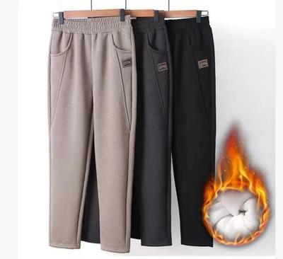 Fleece Verdickte Jogginghose Herbst Fleece Verdicken Warme Jogginghose Elastischer Bund Haremshose Damen Warme Kordelzughose
