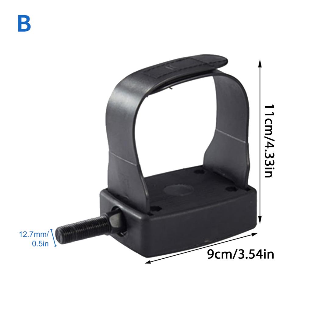 Indoor Exercise Bike Pedal with Straps 9/16inch 1/2inch Thread Stationary Recumbent Bike Pedals for Spin Bike Enduring