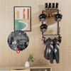Motorcycle Helmet Holder with Hook and Clip Helmet Holder Wall Mount Motorcycle Helmet Rack for Storing Motorcycle Accessories