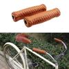 Cover Leather Bicycle Grips Bicycle Handlebar Grips Vintage Bicycle Grips Retro Cycling Grip