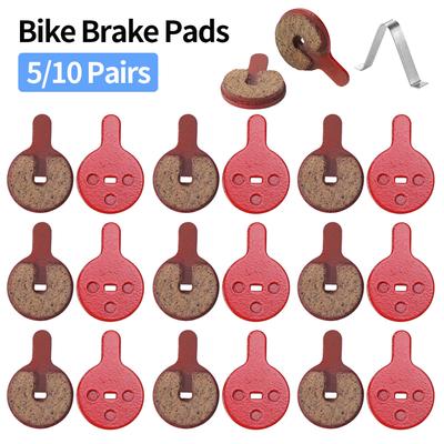 Pastillas de freno de disco hidráulico para bicicleta de montaña, cerámicas, de resina semimetálicas, silenciosas, 5 o 10 pares