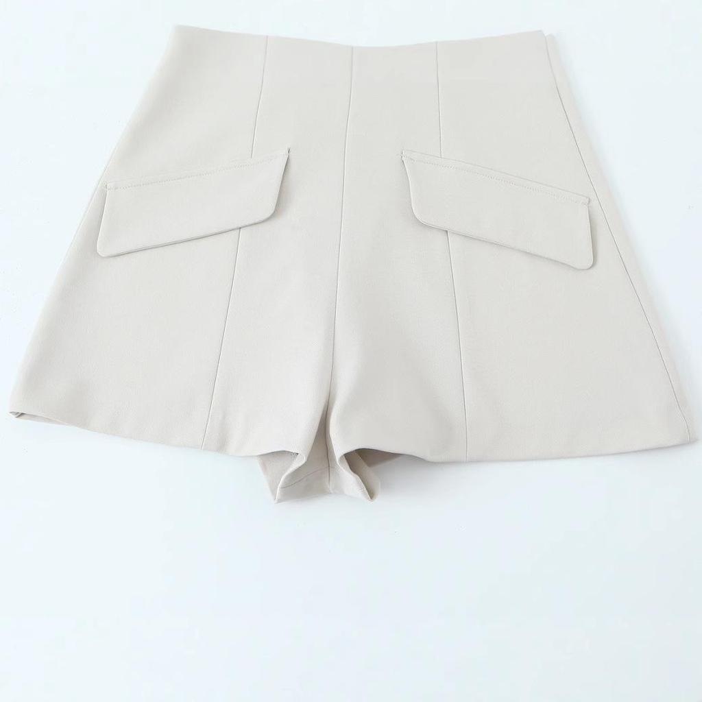 2025 Spring Women's Fashion: European & American Style Spaghetti Strap Jumpsuit Shorts