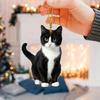 Stylish Black Cats  Car Hanging Ornament Rearview Mirror Decoration Acrylic Car Charm personalizes  Car Accessories