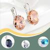 1 Pair Metal Women Earring Portable Glossy Electroplated Fashionable Ladies Wedding Party Eardrop Birthday Gift