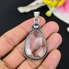Pink Kunzite Gemstone Handmade 925 Sterling Silver Jewelry Pendant 1.58" KG-163