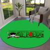One Piece Roronoa Zoro Round Area Rug Carpet Rug For Living Room Bedroom Sofa Playroom Decor Nonslip Floor Mat