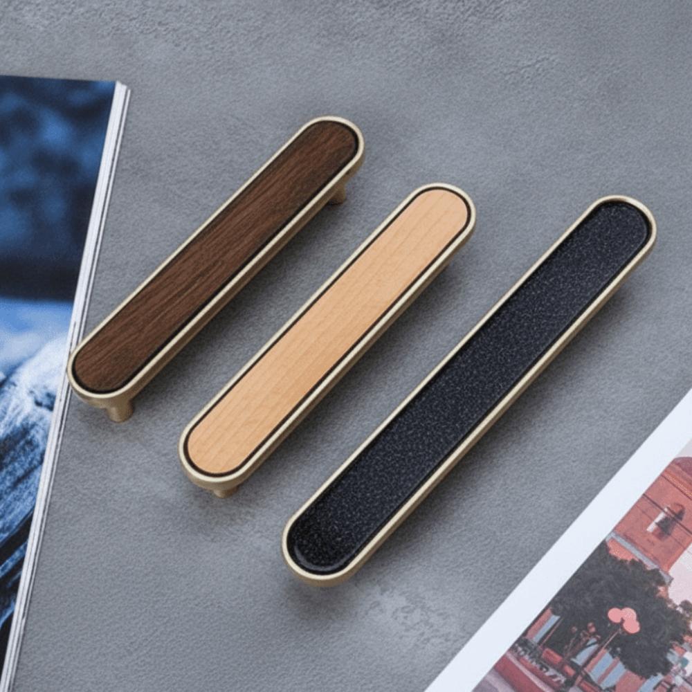 Zinc Alloy Cabinet Handle Pink Black Door Handle Simple Drawer Pull  Dressing Table