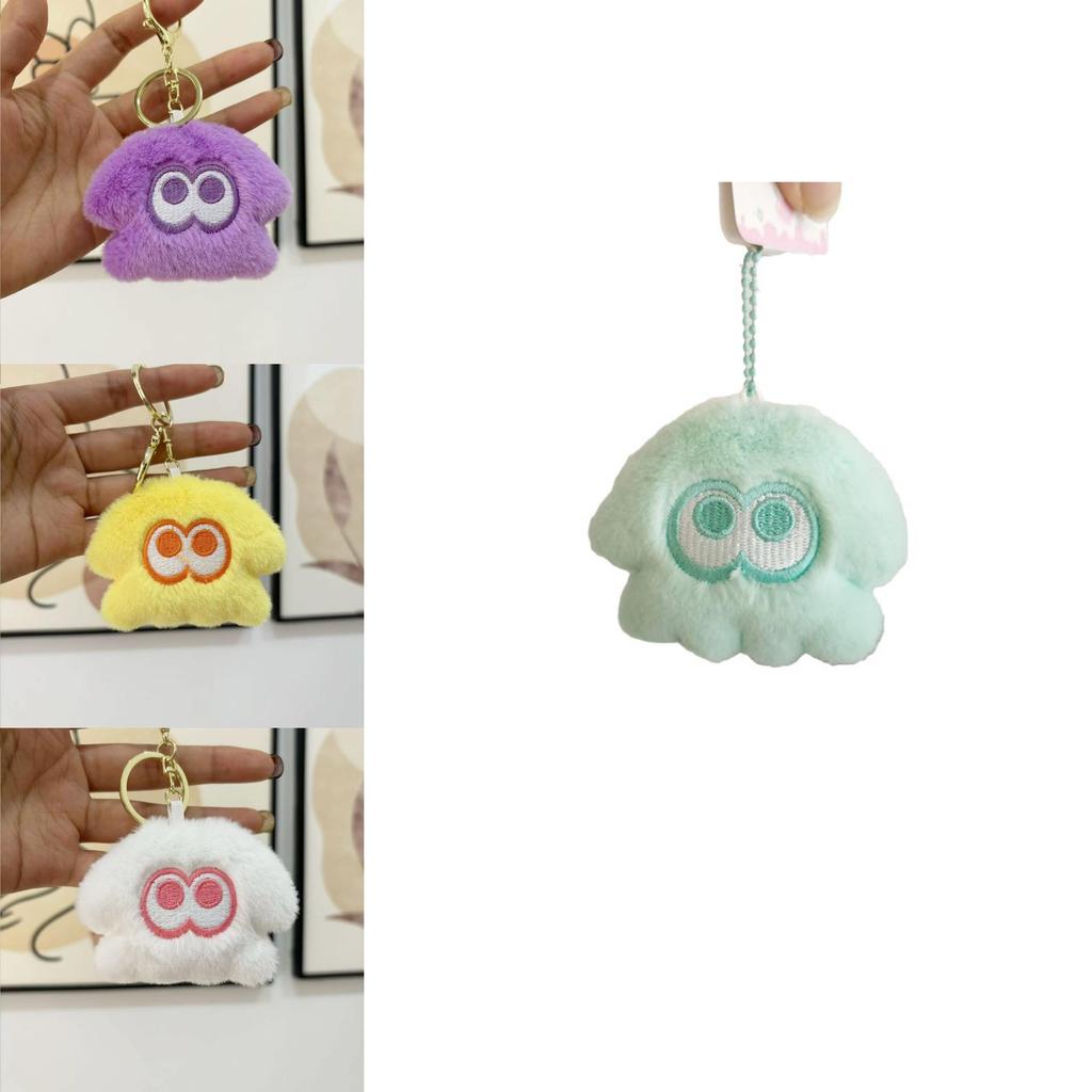 Cute Plush Squid Monster Keychain Adorable Stuffed Animal Bag Charm 8cm