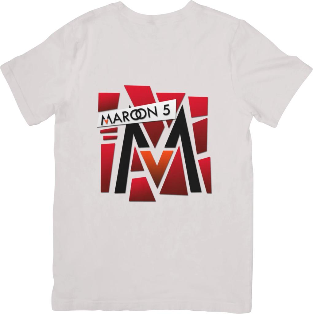 Maroon 5 Music Unisex Fit Suitable for Men & Women Quality Cotton T-Shirt White.
