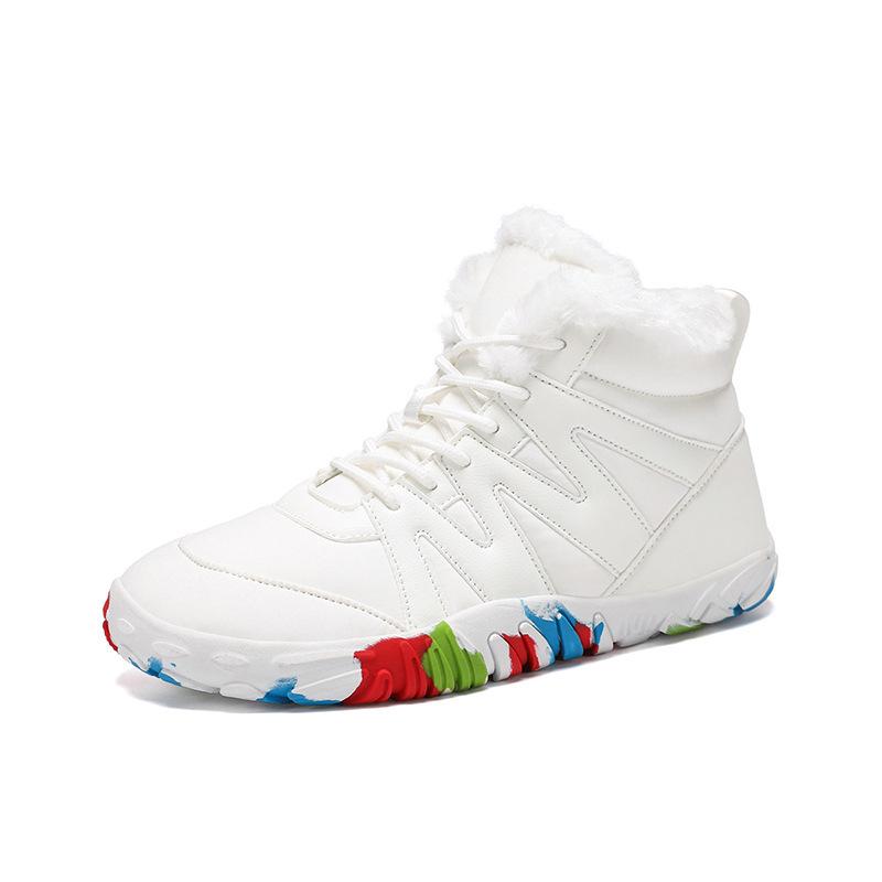 

New high-top cotton boots outdoor five-finger hiking shoes velvet thermal cotton shoes women s shoes winter casual snow boots 42