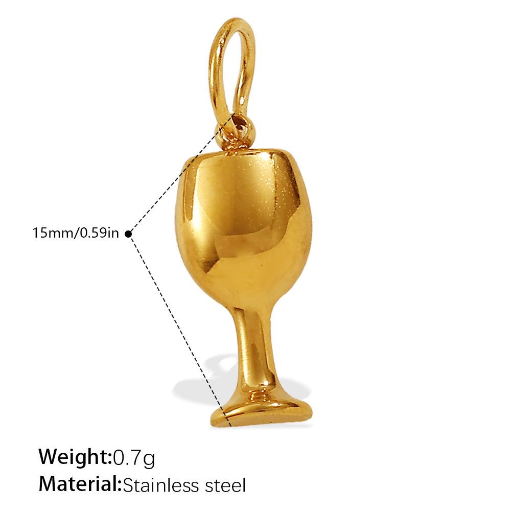 Exquisite and compact DIY mini bag pendant accessories stainless steel plated 18K gold daily versatile pendant accessories