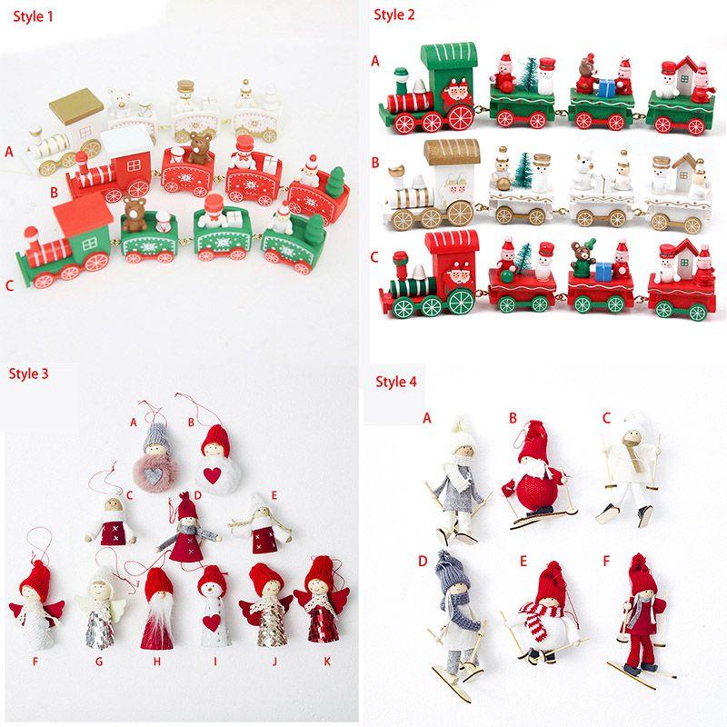 Enchanting Xmas Wooden Train Ornament For Kids Christmas Tree Decoration Delight