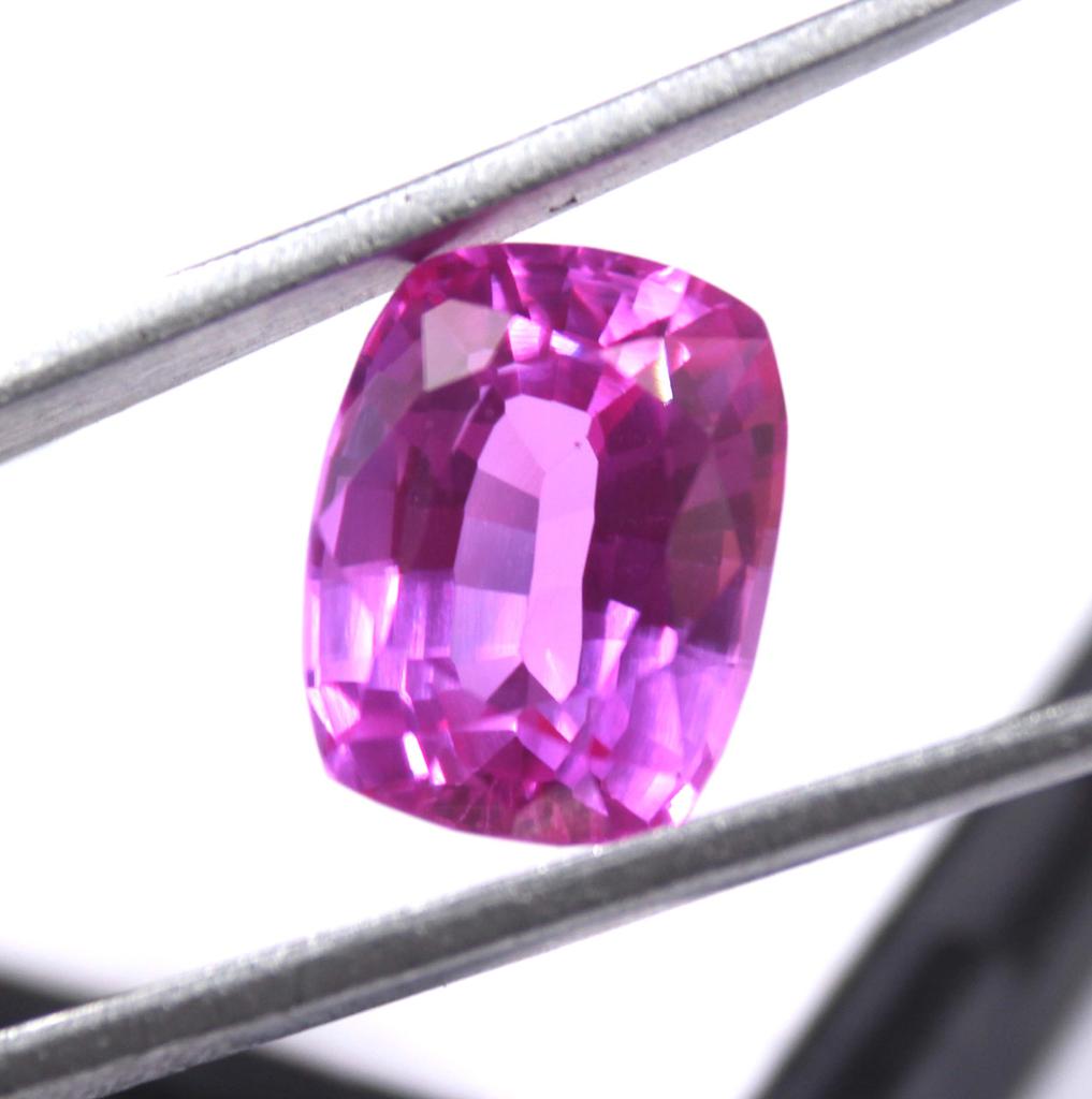 18.80 Carat Certified Pink Ruby Burma Cushion Shape Loose Gemstone SN308