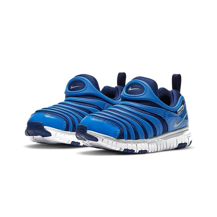 Nike Dynamo Free Sports Casual Shoes Blue White Children Aged 3 7 Years Old 343738-435