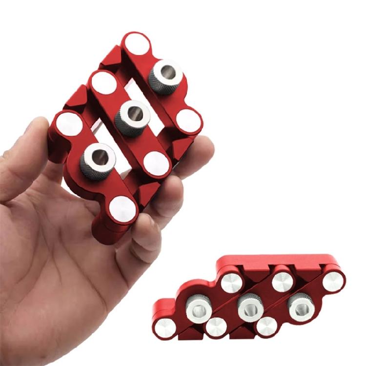 Woodworking Alignment Jig SelfCentering Woodworking Dowel Gauge Durability Aluminum Alloy Construction 3 Drill Size