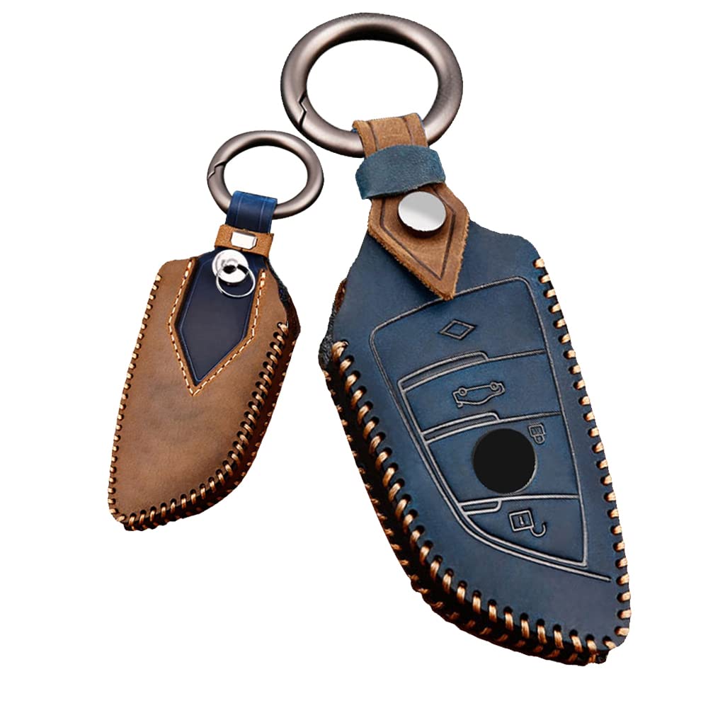 

BMW Smart Key Case Key Cover Stylish Touch Luxury Key Holder for BMW 1 B синий