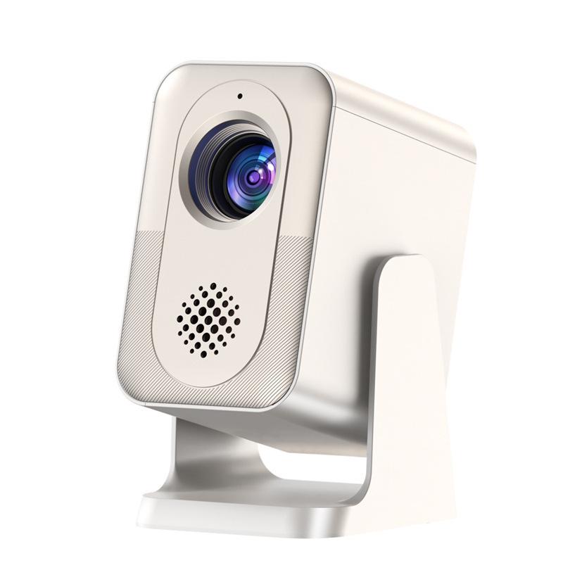 

2026 Portable 1080P HD Projector with 5G Screen Mirroring for Home Use Chinese National Standard білий