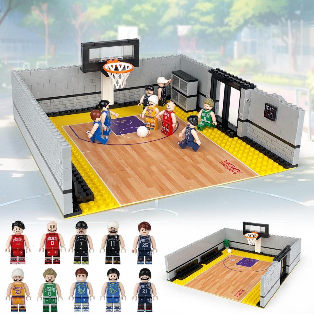 Small Particle Basketball Court Building Blocks for Training Hall