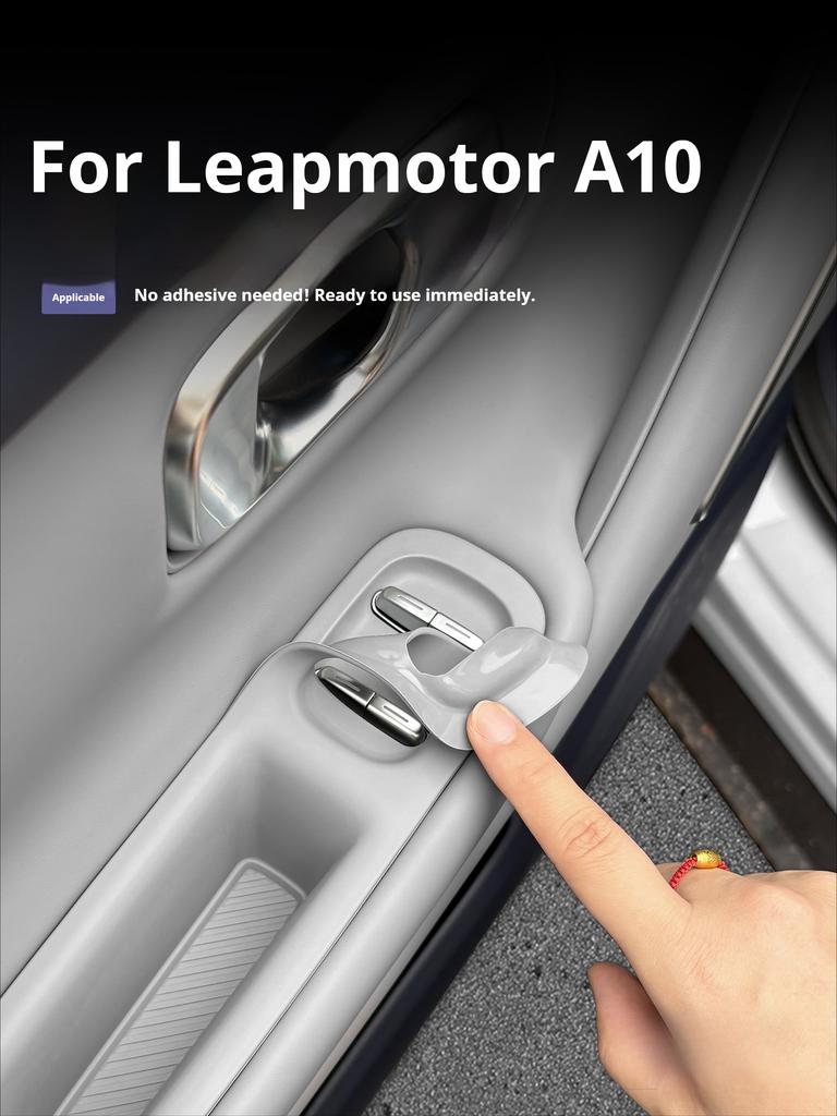 4Pcs for Leapmotor A10 B03X Car Silicone Pad for Glass Lifting Panel Door Handle Storage Box Silicone Cover Car Accessories