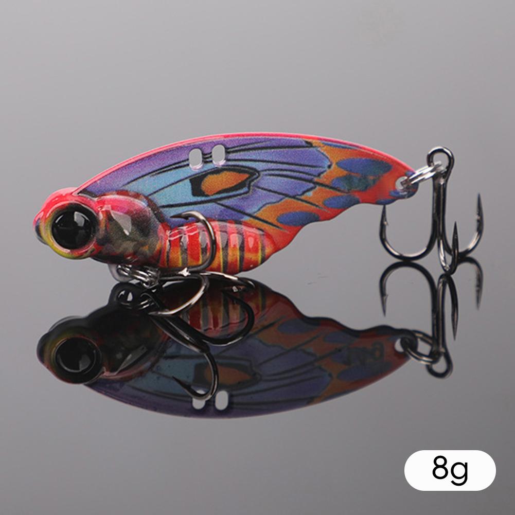 1PC 8G/14G Lure Bionic Butterfly Metal VIB Bait Long Casting Sinking Hard Bait For Bass Snakehead