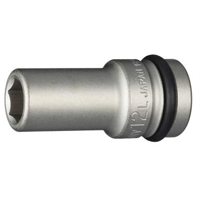 TONE Schlagschrauber-Steckschlüssel lang Antriebswinkel Schlüsselweite 12mm HP4NV-12L 12,7mm (1/2 ")