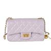 Hot-selling Leather Bags Women's Head Layer Cowhide Style Rhombus Chain High-end Armpit Single-shoulder Crossbody