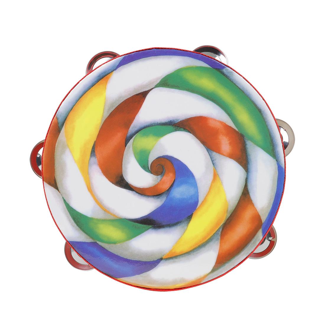 Orff 8 дюймов бубен леденец узор колокольчик барабан для вечерние KTV Jingle Bell детские — фото 6