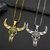 Holle Stier Halskettingen Voor Vrouwen Mannen Roestvrij Staal Goud Zilver Kleur Boheemse Dier Hoofd Mannelijke Ketting Sieraden Cadeaus