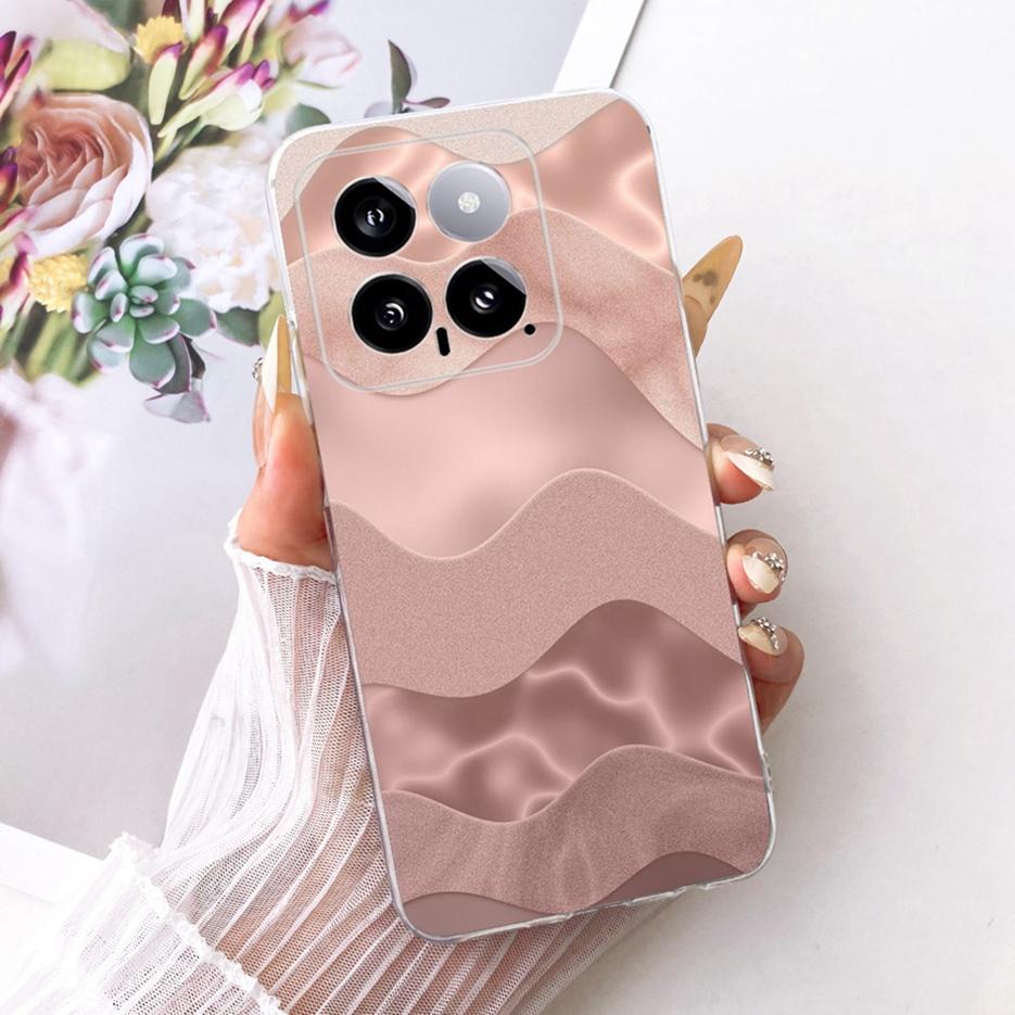 For Xiaomi Mi 14 Pro Case Cute Lion Fashion Painted Cover Soft Silicone Slim Phone Case For Xiaomi 14 Pro Mi14 Pro Fundas Bumper