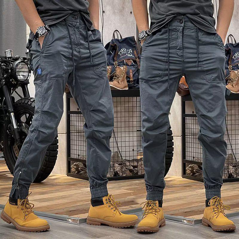 Men's American-Style Retro Overalls: Lightweight, Loose-Fit, Outdoor Summer Pants