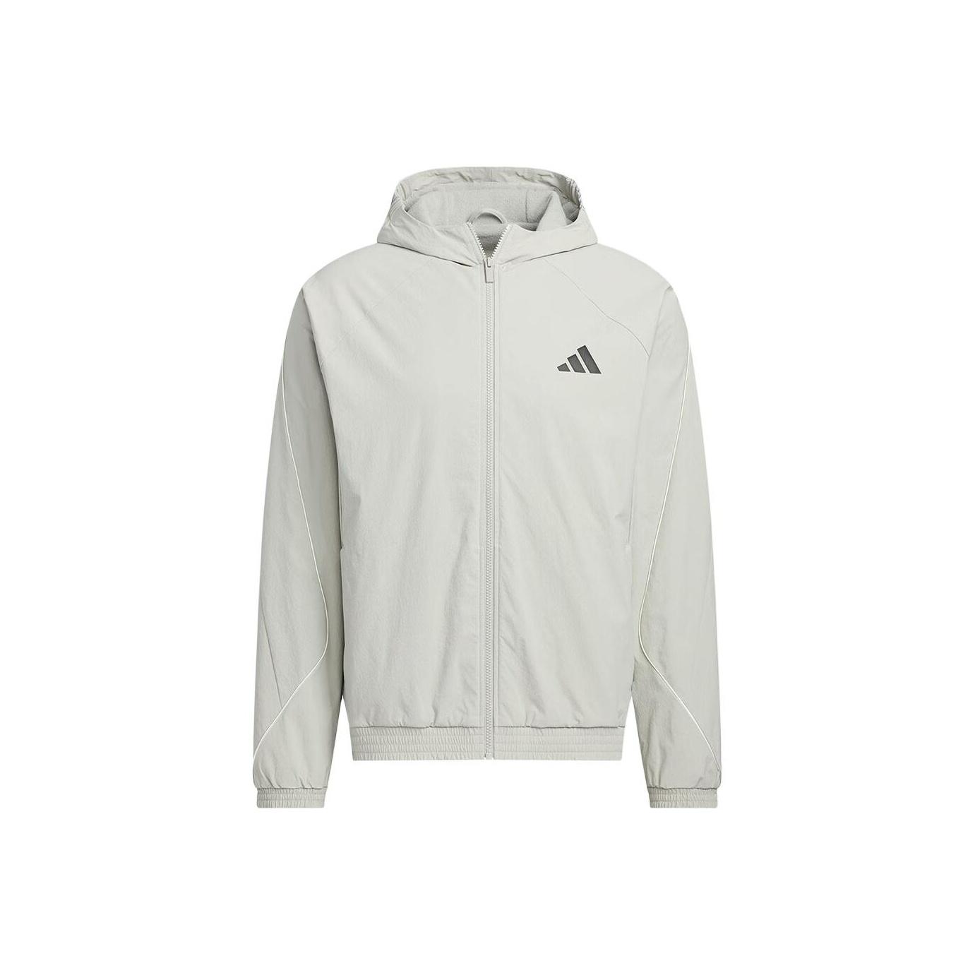 

Adidas Удобная Универсальная Куртка с Капюшоном на Молнии Тканая с Длинным Рукавом Мужская Куртка KC2855 L