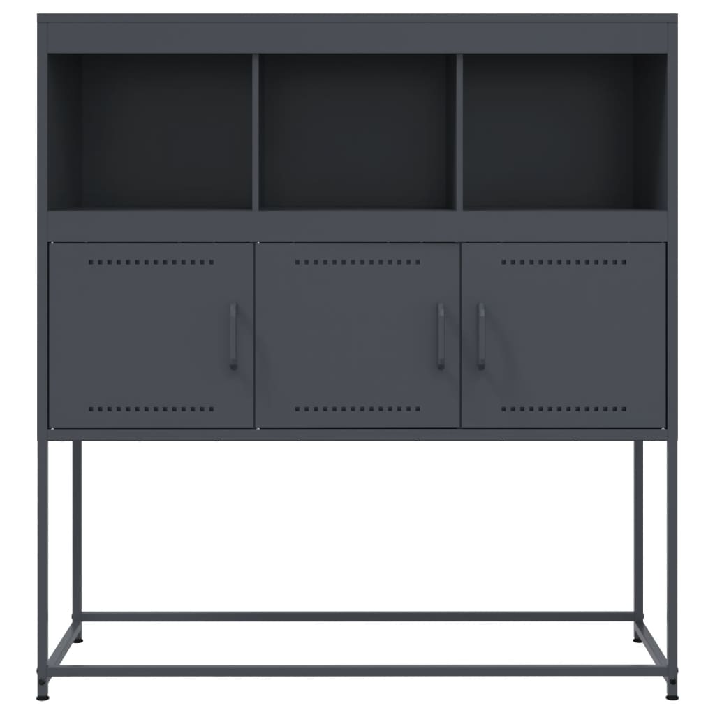 Sideboard Anthracite 100.5 x 39 x 107 cm Steel