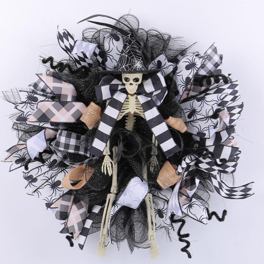 Simulation Skeleton Bride and Groom Garland  Halloween Party Decoration