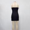 New Arrival Black & White One-Shoulder Evening Gown with 3D Floral Embellishment