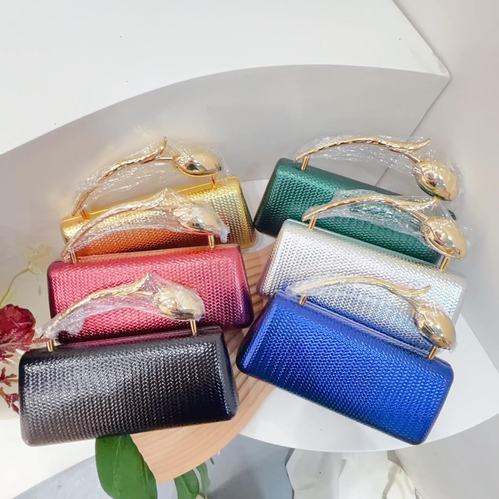 Pochette a Forma di Rosa in PU con Catena per Serata Romantica