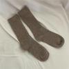 Solid Wool Cashmere Long Socks Casual Homewear Sleeping Socks  for Women & Men