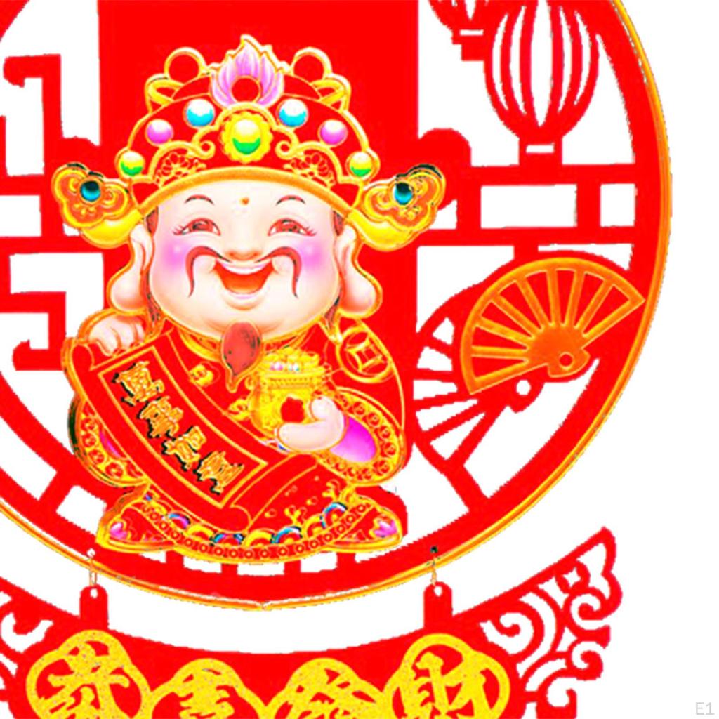 Chinese Year Hanging Decoration Spring Festival God of Wealth Pendant Ornament for
