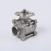 Three-Piece 304 Stainless Steel High Platform Ball Valve with Internal Thread/Welded Connection (Q11-16P)