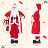 Standing Santa Claus, 1.15 m, with Gift and Christmas Bell, Indoor, Red