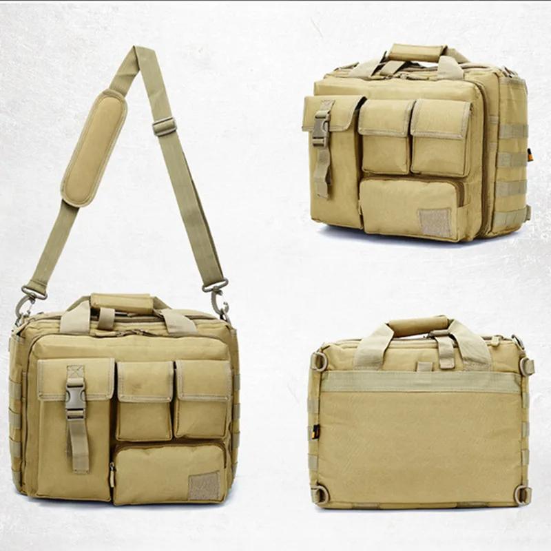 1Pc New Backpack Tactical Nylon Messenger Shoulder Bag Laptop Handbags Briefcase Outdoor Multifunction Climbing Bag