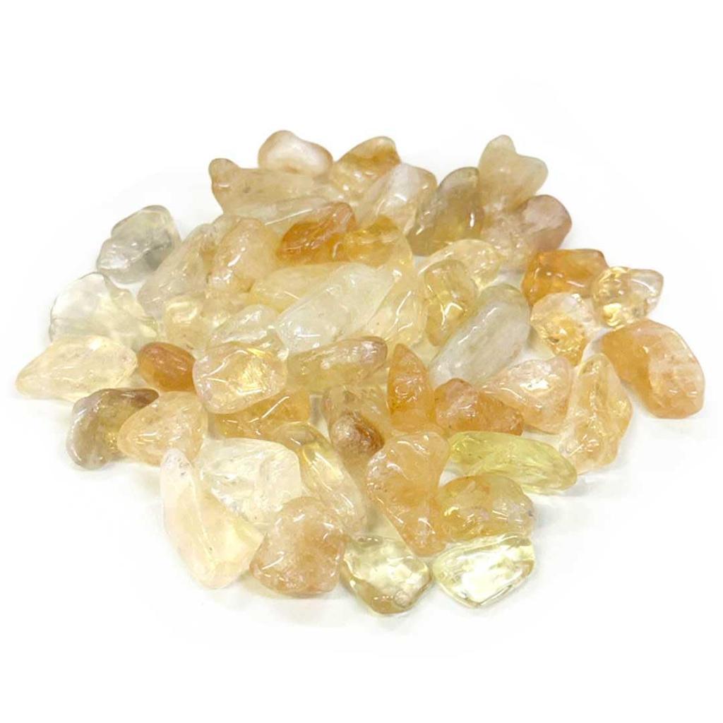 Power Stone Citrine Birthstone Pebbles Purified by Running Water Stone Ornamental Stone Feng Shui Good Luck Purification Purification [AiO JAPAN]