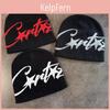 Urban Fashion High Crown Knit Cap With Star Pattern For Streetwear Enthusiasts