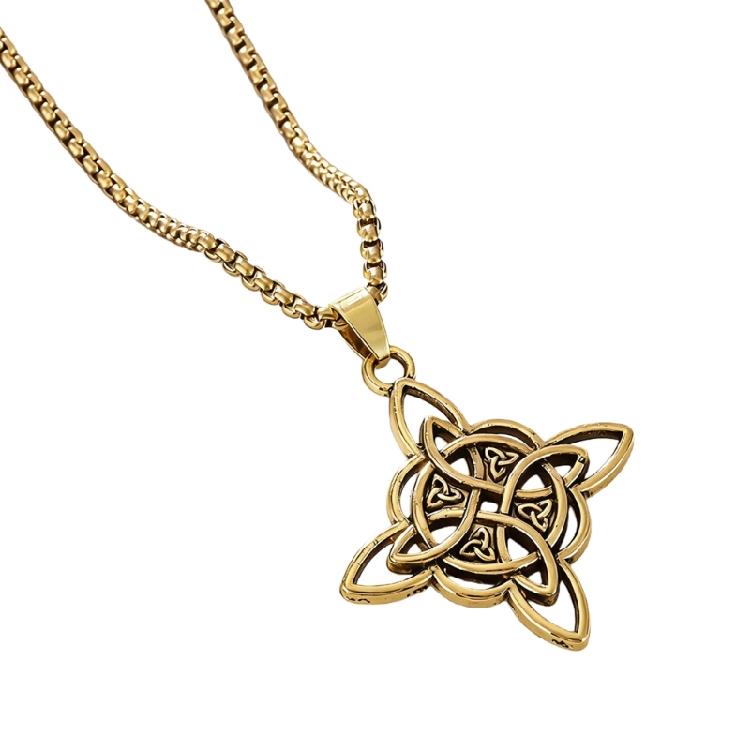 Trendy Crucifix Necklace Pendant Neck Chain Gift For Men With Chinese Artistic Touch In Multiple Metallic Finishes