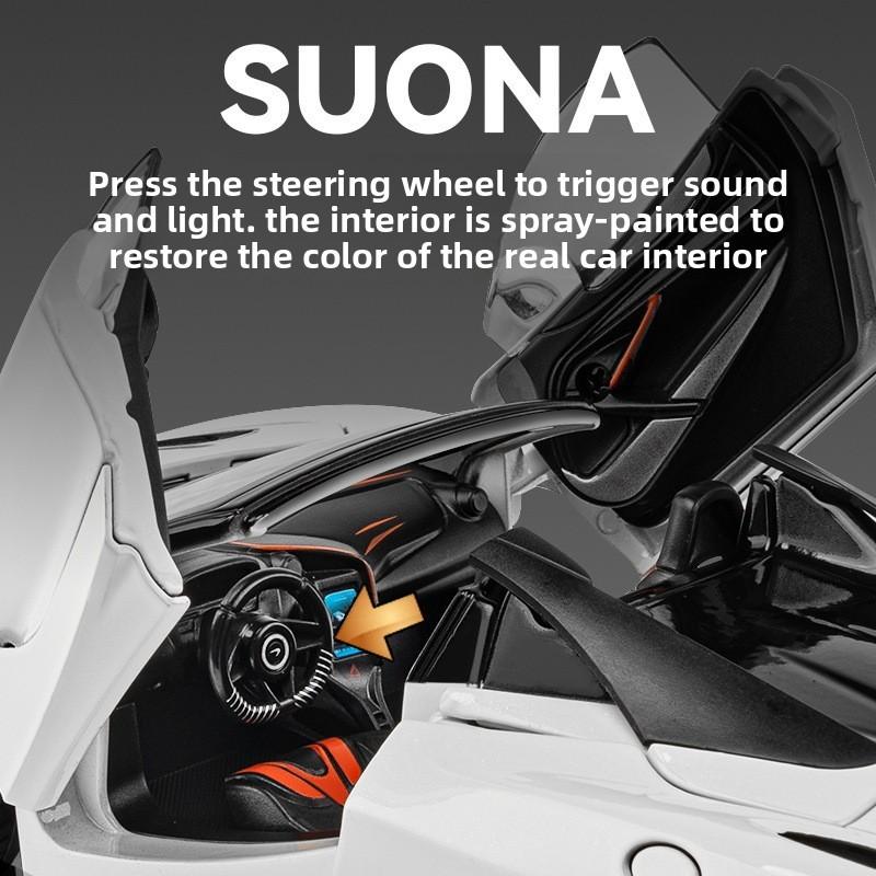 Mclaren 720s 124 Alloy Car Model Toy With Inertia Control For Collector Display