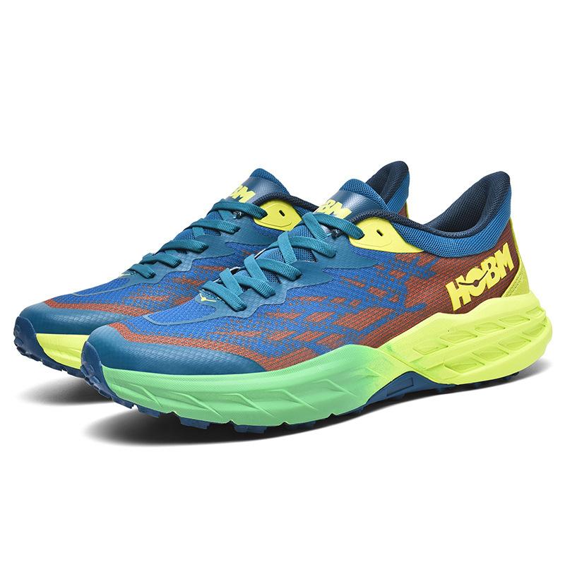 New Guochao sports shoes men's lightweight cushioning running shoes flying woven hollow mesh shoes